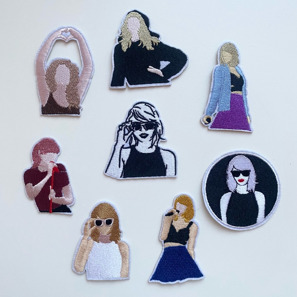 8 Taylor Swift Patches Swiftie Gift Taylor Swift Iron On Patch Swiftie Merch